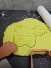 Load image into Gallery viewer, Digger Cookie Cutter 3D Printed Biscuit Stamp Fondant Vehicle Cake Decoration
