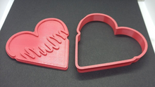 Load image into Gallery viewer, Mum Heart Shaped Cookie Cutter 3D Printed Biscuit Stamp Fondant Mothers Day
