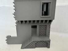 Load image into Gallery viewer, Destroyed 3 Storey House &amp; Basement Ruins Wargaming Building 28mm Tabletop
