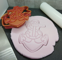 Load image into Gallery viewer, Anchor Cookie Cutter 3D Printed Biscuit Stamp Fondant Icing Cake Decoration
