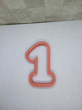 Load image into Gallery viewer, One 1 First Birthday Number Cookie Cutter 3D Printed Biscuit Fondant Icing Cake1
