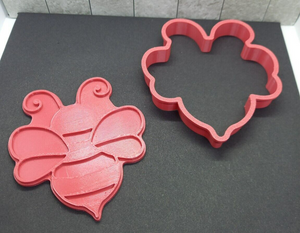 Bee Cookie Cutter 3D Printed Biscuit Stamp Fondant Icing Cake Decoration