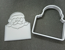 Load image into Gallery viewer, Santa Father Christmas with Sign Cookie Cutter 3D Printed Biscuit Stamp Fondant3
