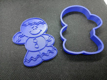 Load image into Gallery viewer, Cartoon Gingerbread Man Christmas Cookie Cutter 3D Printed Biscuit Stamp Fondant3

