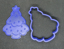 Load image into Gallery viewer, Christmas Tree with Star Cookie Cutter 3D Printed Biscuit Stamp Fondant Decor3
