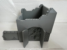 Load image into Gallery viewer, Destroyed Stone Grain Barn Ruins Tabletop Terrain Wargaming Farm Building 28mm
