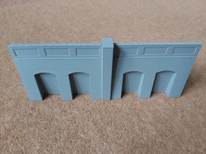 OO Gauge Model Railway Arches Road Bridge Support Wall Sections Retaining Walls