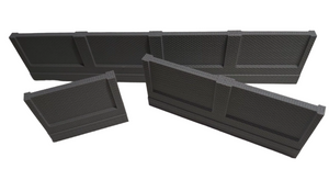 OO Gauge Model Railway Station High Wall Double Sided Detail 3 Different Lengths