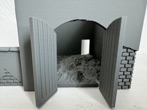 Destroyed Stone Grain Barn Ruins Tabletop Terrain Wargaming Farm Building 28mm