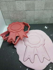 Rosette Cookie Cutter 3D Printed Award Biscuit Stamp Fondant Icing Cake Decorate