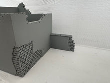 Load image into Gallery viewer, Destroyed Stone Grain Barn Ruins Tabletop Terrain Wargaming Farm Building 28mm
