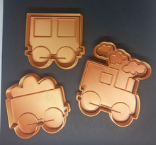 Load image into Gallery viewer, Train Steam Engine Cookie Cutter 3DPrinted Flower Biscuit Stamp Fondant Decor
