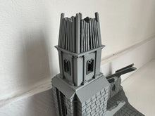 Load image into Gallery viewer, Ruined Church Tabletop Terrain Wargaming Destroyed Ruins Building 28mm
