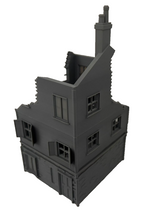 Load image into Gallery viewer, 28mm Destroyed Checkpoint Ruin - Destroyed Wargaming Army Building Terrain2
