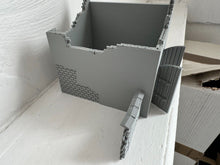 Load image into Gallery viewer, Destroyed Stone Grain Barn Ruins Tabletop Terrain Wargaming Farm Building 28mm
