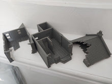 Load image into Gallery viewer, Destroyed 28mm Detached House with Shed Wargaming Building Tabletop Gaming
