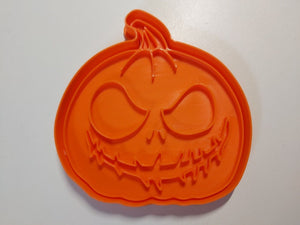 Pumpkin Halloween 3DPrinted Cookie Cutter and Stamp Spooky Baking Tool