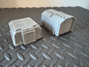 15mm Defence Bunker & Warehouse Building Wargaming Sci-Fi 3D Printed in Grey