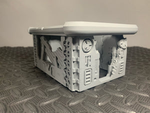 Battle Damaged Buildings Ruins Modular 28mm Sci Fi Wargaming Tabletop Terrain