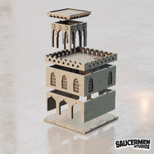 Load image into Gallery viewer, Middle Eastern Building Sci Fi Historical Style 28mm Wargaming Terrain
