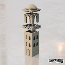 Load image into Gallery viewer, Middle Eastern Tower Sci Fi Historical Style Building 28mm Wargaming Terrain
