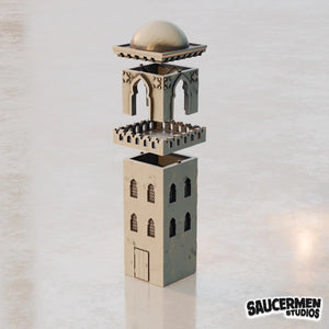 Middle Eastern Tower Sci Fi Historical Style Building 28mm Wargaming Terrain