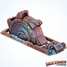 Load image into Gallery viewer, Industrial Mining Bucketwheel Sci Fi Scatter Terrain for 28mm 32mm Heroic Scale
