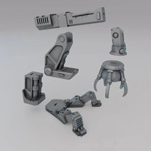 Load image into Gallery viewer, Modular Sci Fi Crane with Claw - Sci-Fi Scatter Terrain - Tabletop Terrain 28mm
