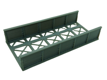 Load image into Gallery viewer, Girder Bridge N Gauge for Model Railway Single Track Bridge.Sides &amp; Deck Section
