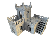 Load image into Gallery viewer, Grid City Gothic Command Post Sci Fi Building 28mm 32mm Terrain 3D Printed

