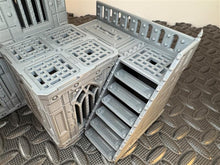 Load image into Gallery viewer, Grid City Gothic Command Post Sci Fi Building 28mm 32mm Terrain 3D Printed
