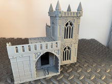 Load image into Gallery viewer, Grid City Gothic Command Post Sci Fi Building 28mm 32mm Terrain 3D Printed
