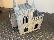 Load image into Gallery viewer, Grid City Gothic Command Post Sci Fi Building 28mm 32mm Terrain 3D Printed
