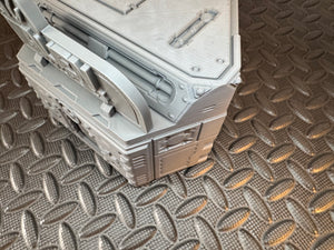 Futuristic Sci-Fi Alien Autopsies Building 28mm 3D Printed in Grey