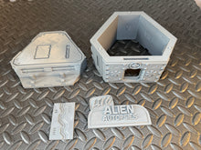 Load image into Gallery viewer, Futuristic Sci-Fi Alien Autopsies Building 28mm 3D Printed in Grey
