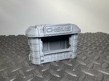 Load image into Gallery viewer, Street Vendor Kiosk - Pharmacy Sci Fi Building 28mm 3D Printed Cyberpunk Style
