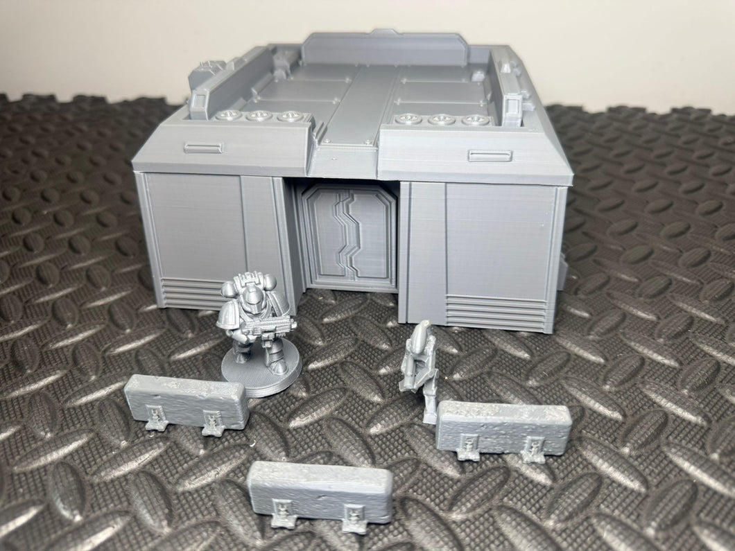 Garrison Command Cente Sci Fi Building Wargaming Scenery 28mm 32mm 3D Printed