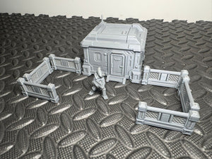 True 28mm Valkra Sci Fi Outpost Buildings Sci Fi Scenery Terrain - Read Description
