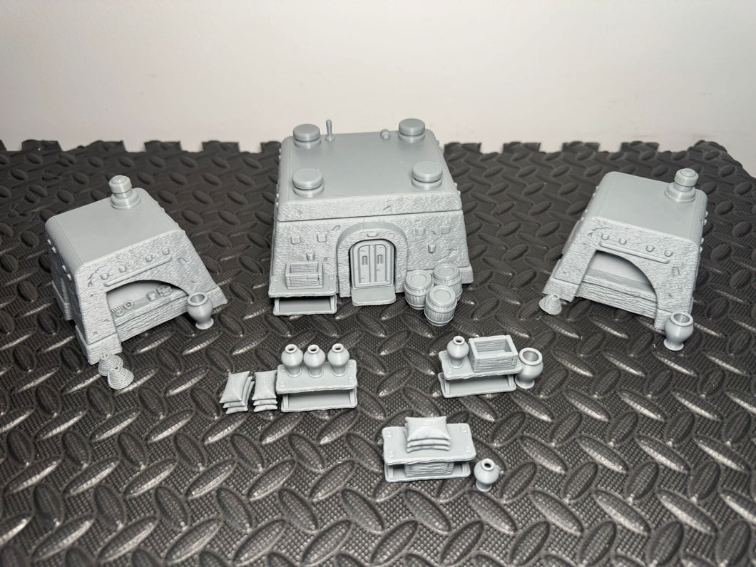 Desert Market 28mm Sci-Fi Desert Building Tabletop Scatter Terrain Desertmania