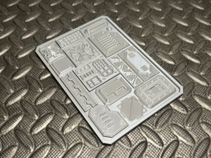 Texture Palette for Dry Brushing Fantasy Sci-Fi Industrial 3D Printed - Unprimed