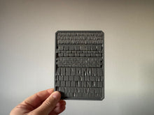 Load image into Gallery viewer, Roof Tiles Dry Brush Texture Palette for Miniature Painting - Unprimed
