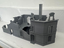 Load image into Gallery viewer, 28mm Ruined House - Destroyed Wargaming Building Tabletop Terrain
