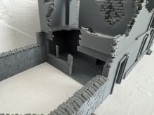 Load image into Gallery viewer, 28mm Ruined House - Destroyed Wargaming Building Tabletop Terrain
