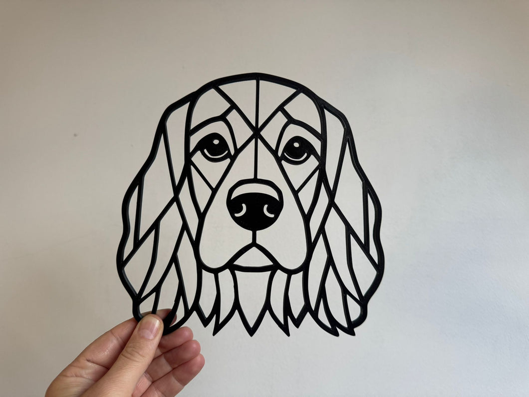Cocker Spaniel 3D Printed Wall Art