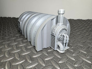 Military Barracks Prefab Nissen Hut - 3D Printed 28mm Wargaming Terrain Building