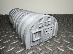 Pre Fab Military Armory Nissen Hut - 3D Printed 28mm Terrain Wargaming Building