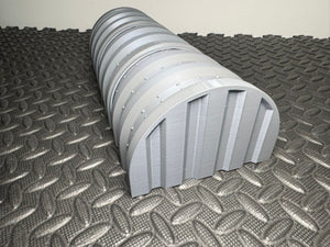 Pre Fab Military Armory Nissen Hut - 3D Printed 28mm Terrain Wargaming Building