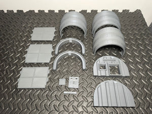 Pre Fab Military Armory Nissen Hut - 3D Printed 28mm Terrain Wargaming Building