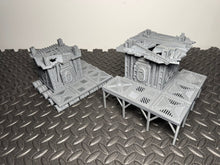 Load image into Gallery viewer, Post-Apocalyptic Wasteland Shacks - 3D Printed 28mm Gaming Terrain
