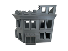 Load image into Gallery viewer, 28mm Ruined Shop - Destroyed Wargaming Building Tabletop Terrain
